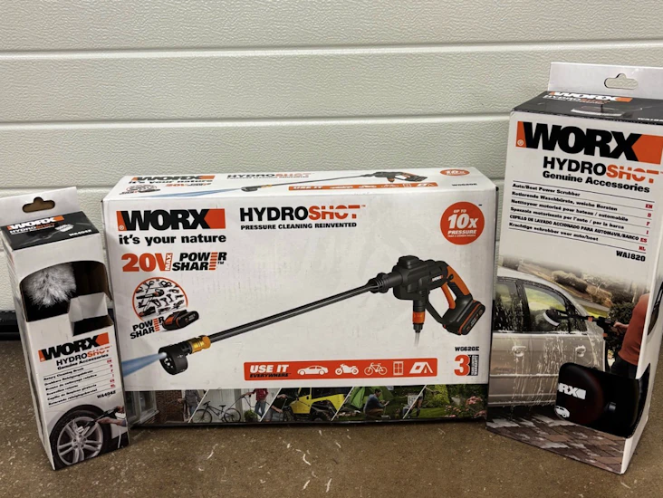 Batteridriven mellantryckstvätt worx