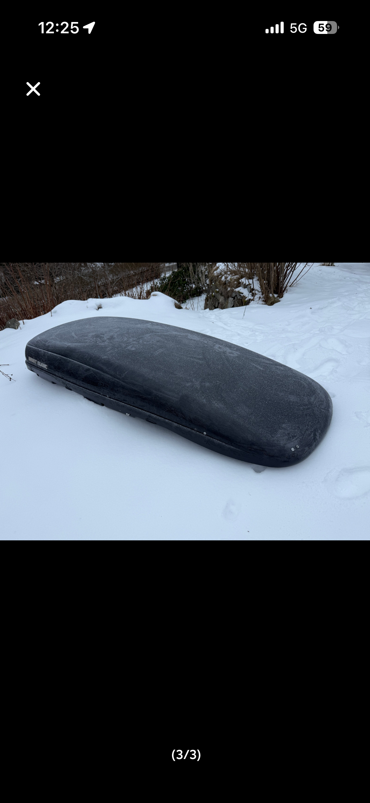 Mont blanc takbox svart 430l