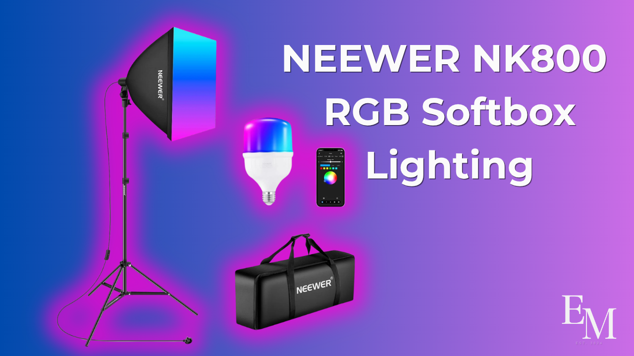 Neewer nk800 rgb softbox lighting
