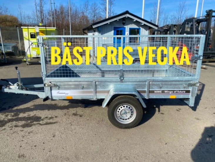 Gallersläp lastar 750 kg bromsat