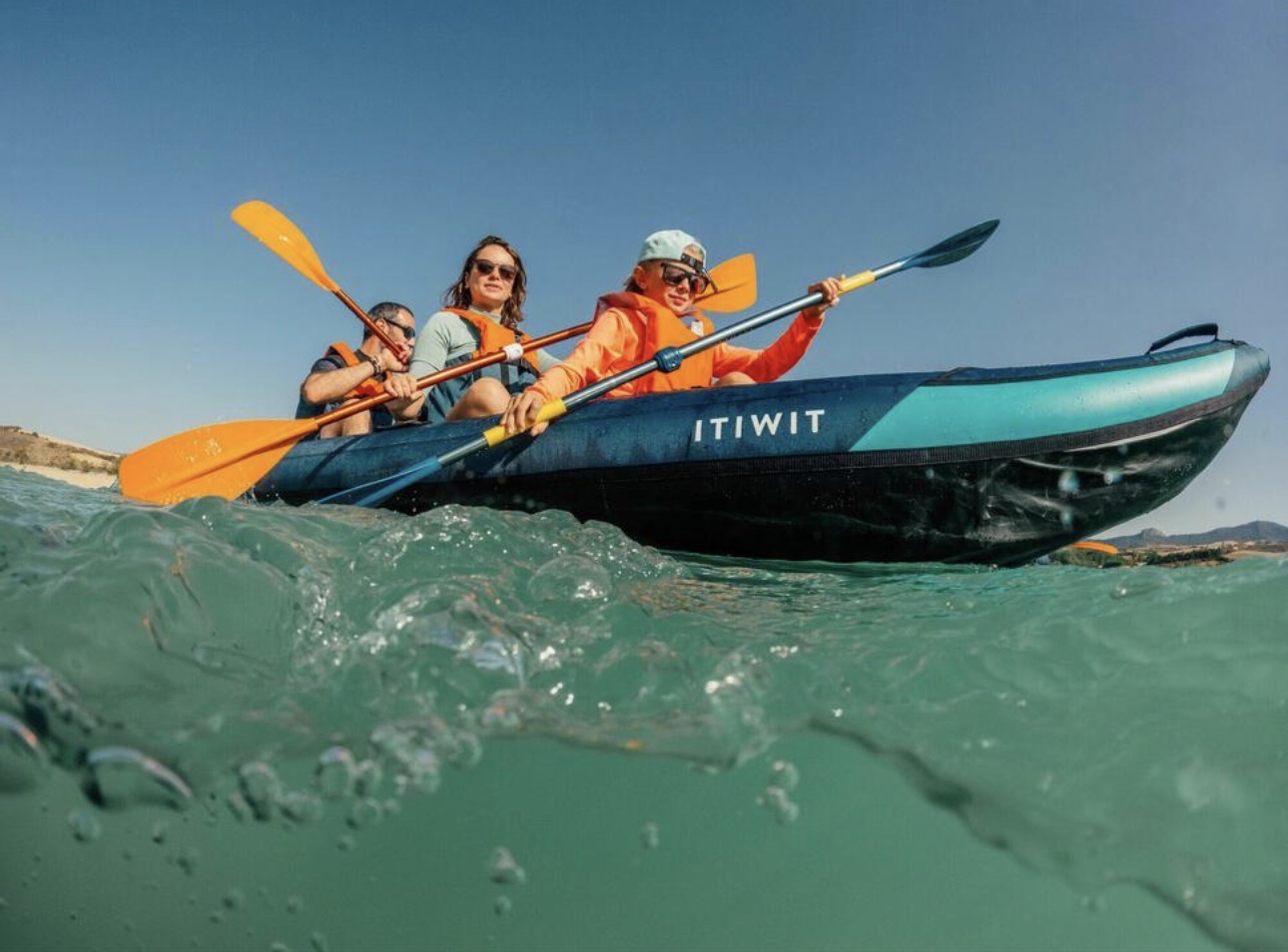 Hyr ut uppblåsbar kajak itiwit touring 100 (3-personers).