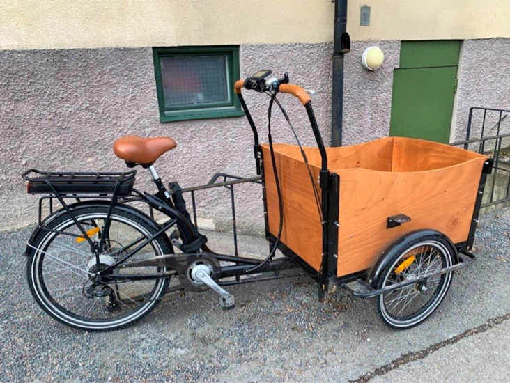 Eldriven lådcykel