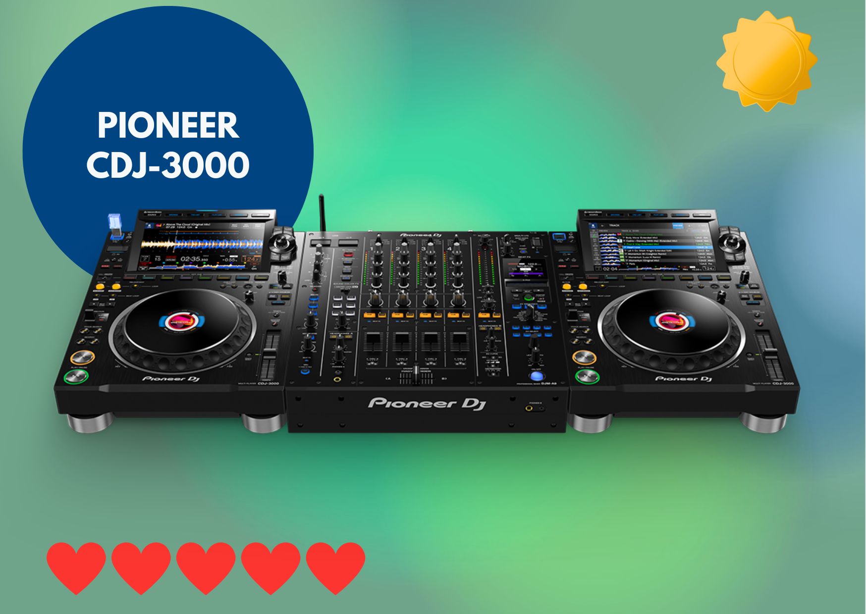 Pioneer cdj-3000 + pioneer djm-a9 mixer bundle