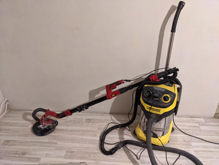 225mm giraffsliper med metabo grovstøvsuger