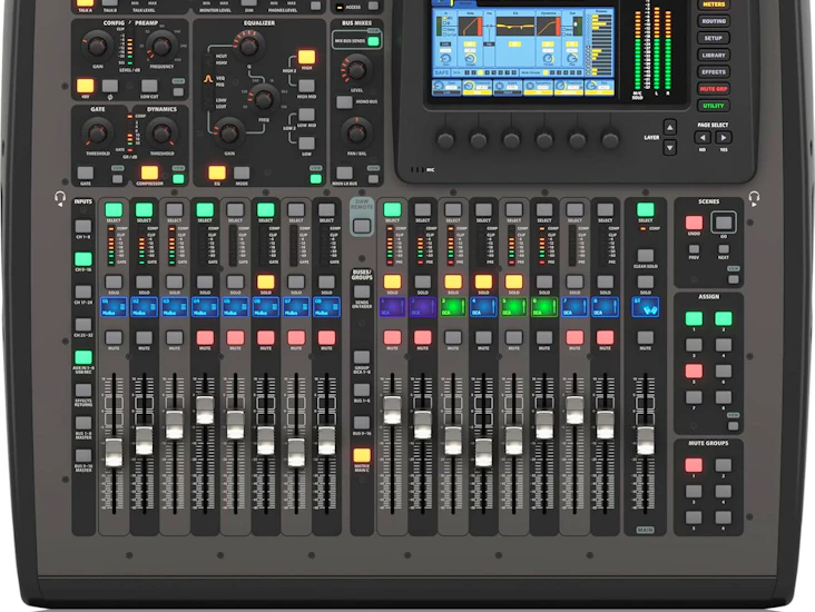 Behringer x32 compact digital mixer & s16 stage box (both flight cased)