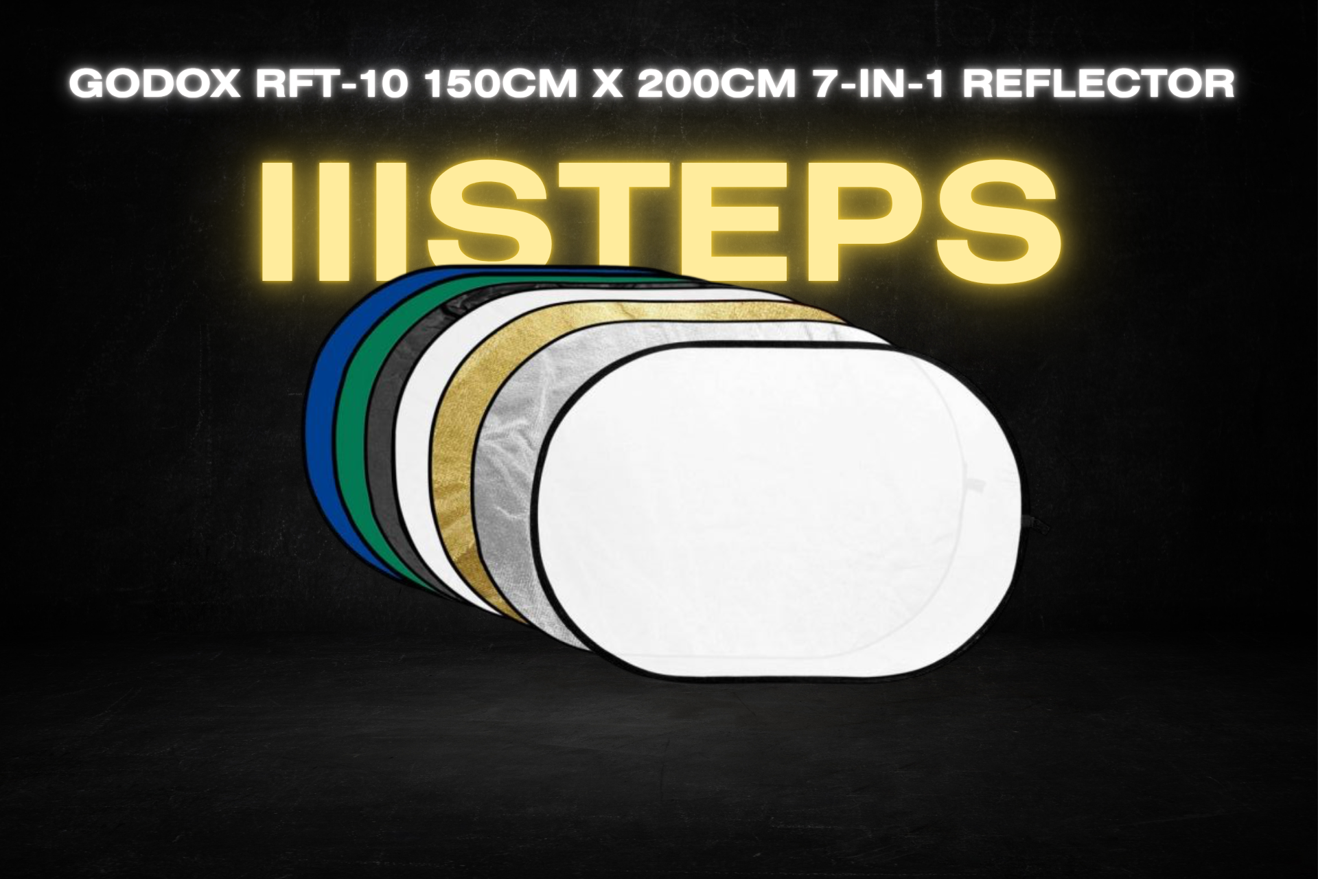 Godox rft-10 150cm x 200cm 7-in-1 reflector