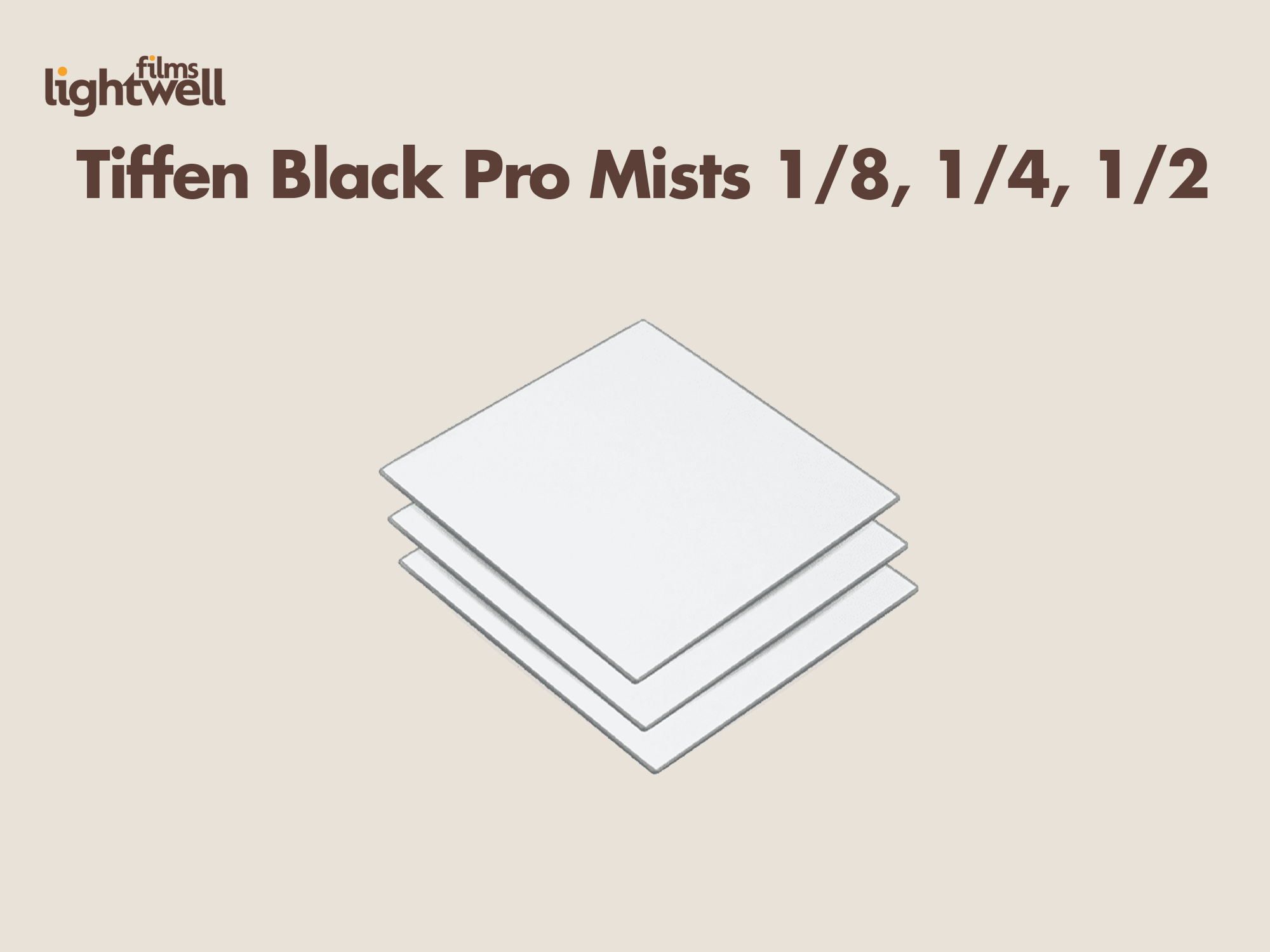 Tiffen black pro-mist filter set (1/8, 1/4, 1/2)