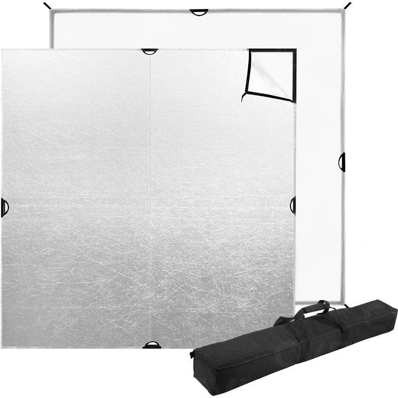 Westcott scrim jim 6x6 diffusion / reflector kit — 1/4, full stop, white &