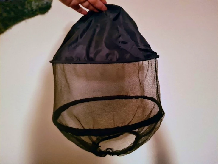 Myggnett hat til fiske