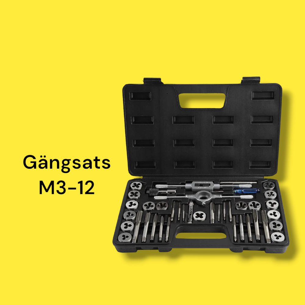 Gängsats m3-m12 - 40 delar