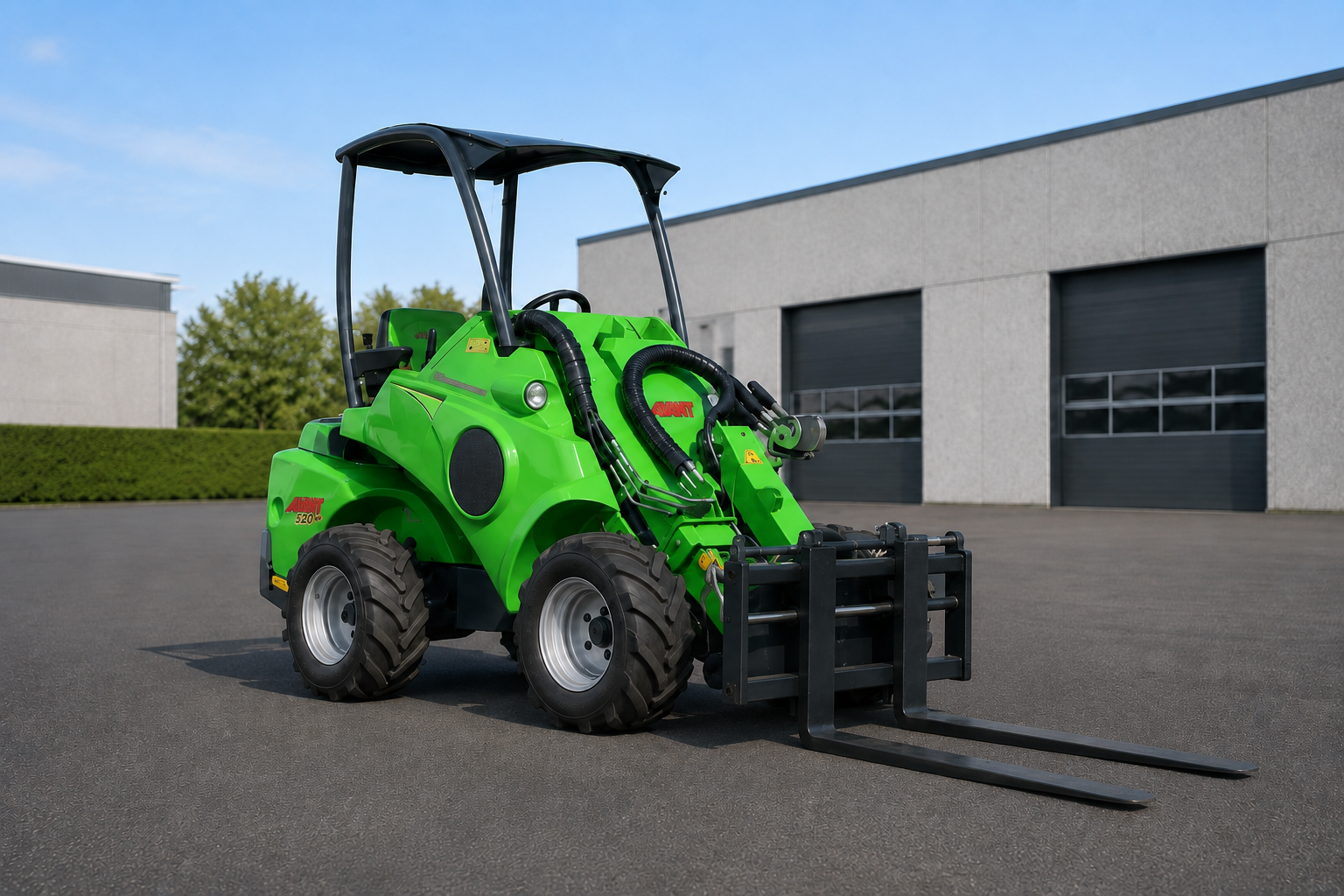 🚜 professionel udlejning af avant 520 minilæsser
