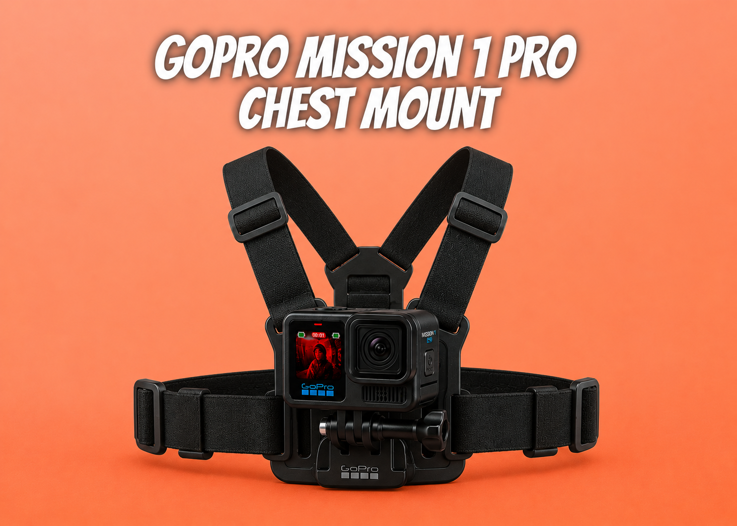 Gopro mission 1 pro + chest mount