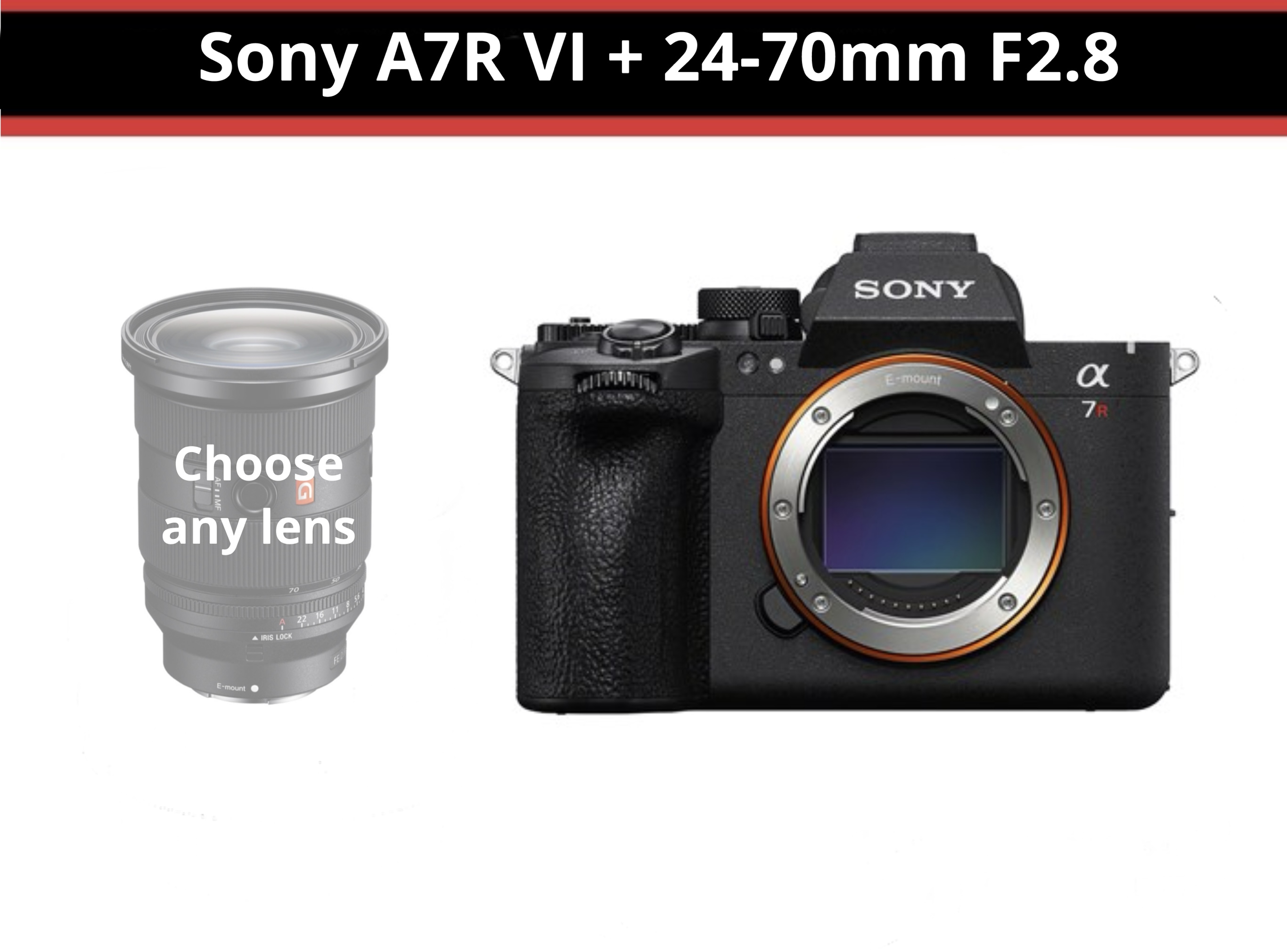 Sony a7r vi bundle + 24-70mm sony lens