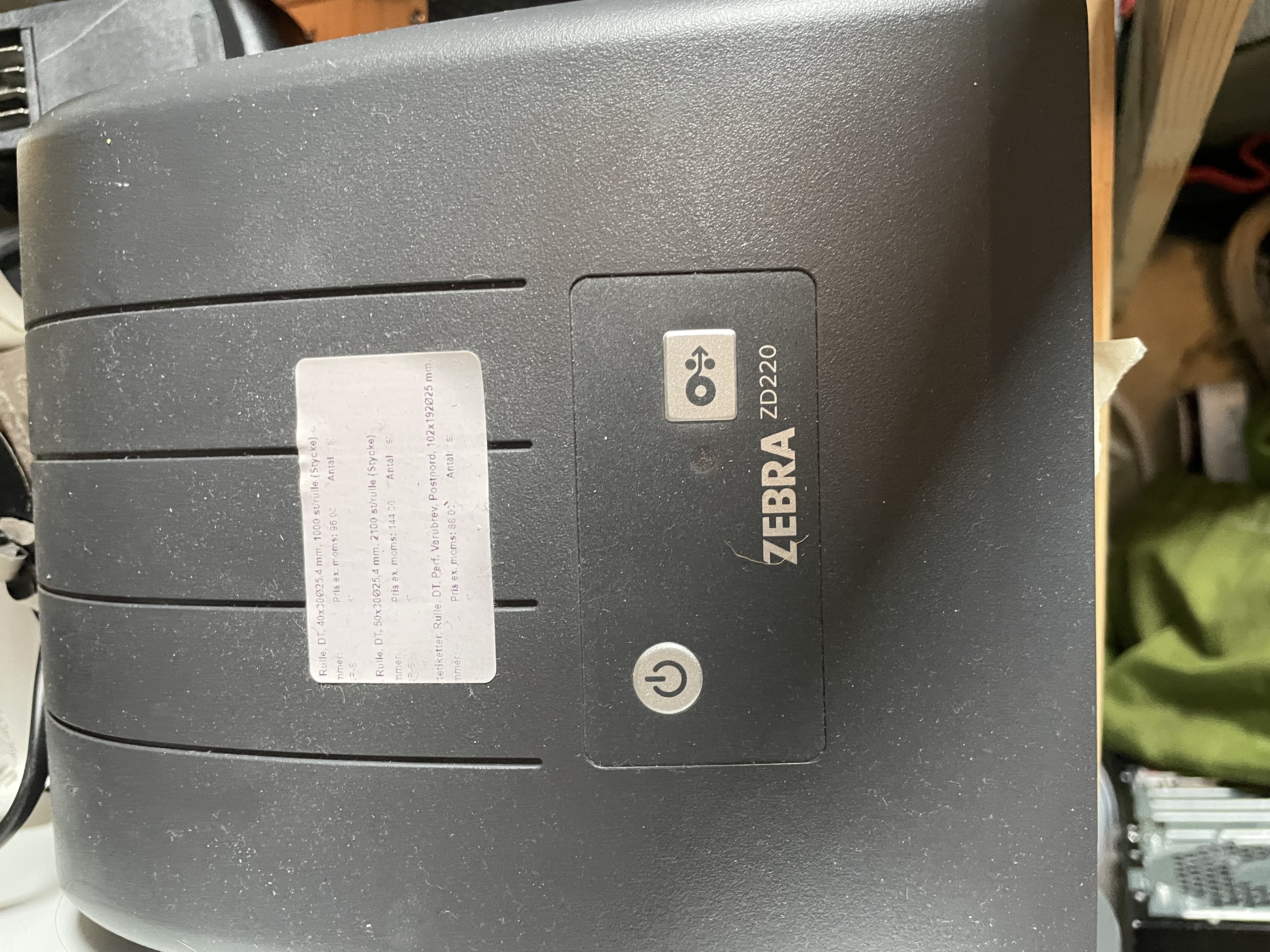 Professionell etikettskrivare – zebra zd220
