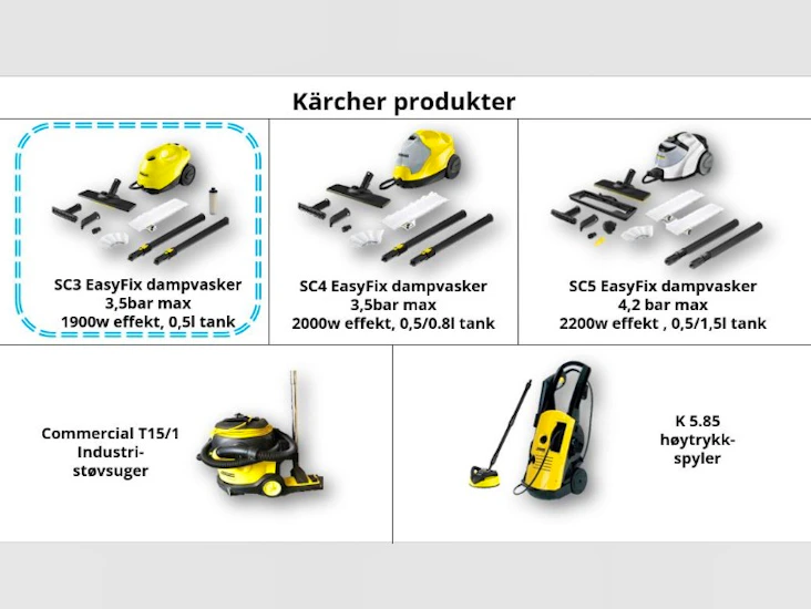 Dampvasker - karcher sc 3