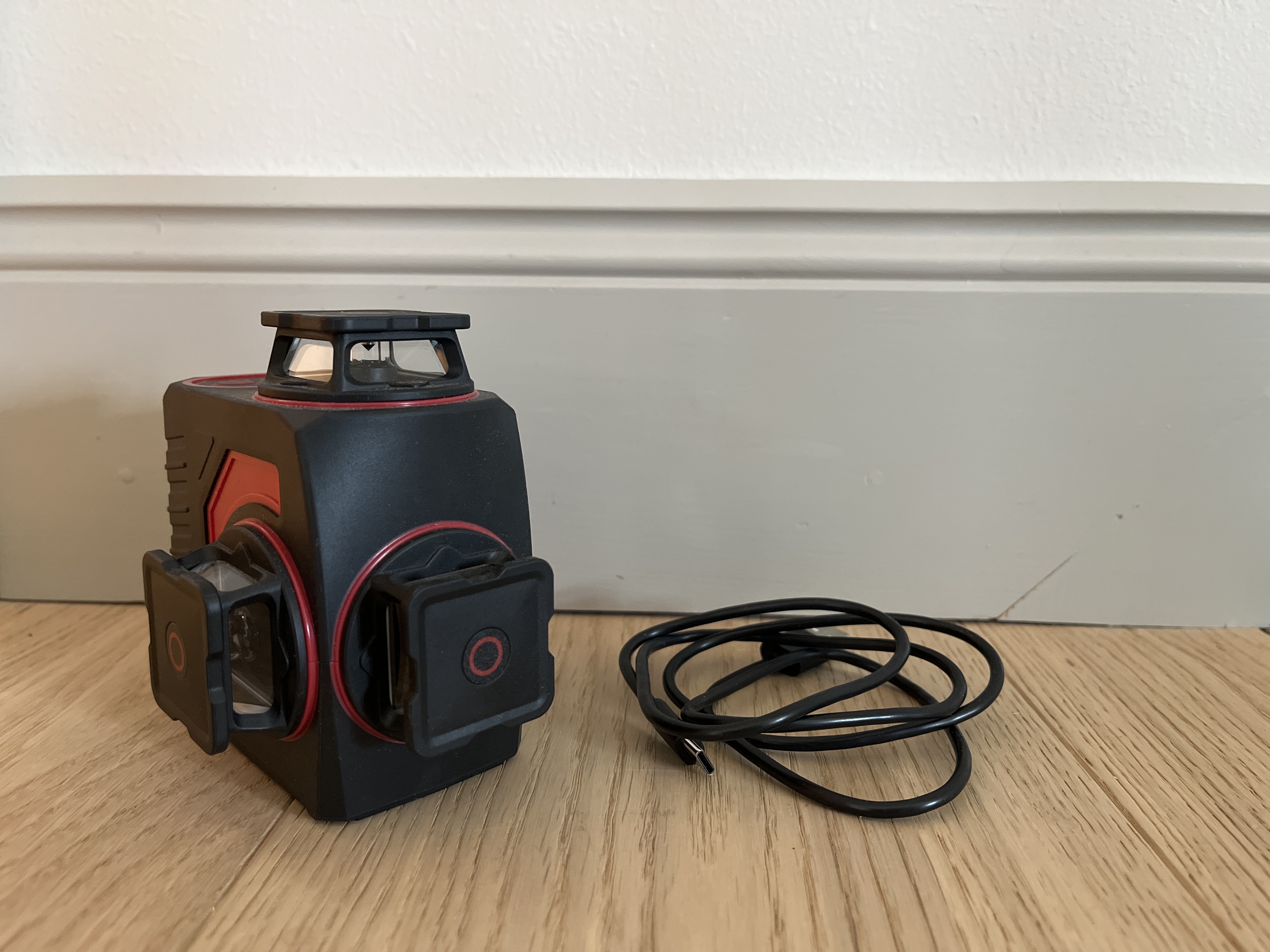 Krysslaser grön 3x360 projektion