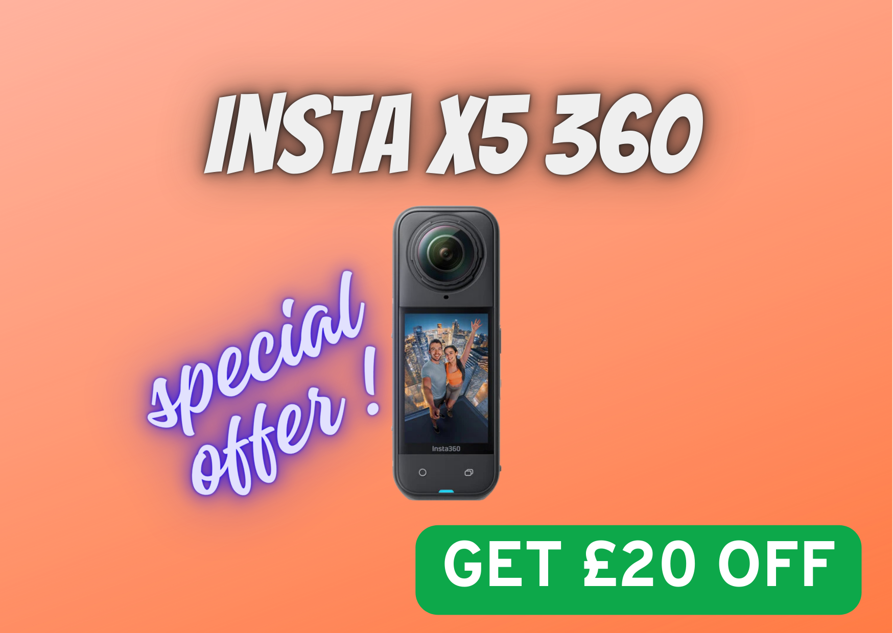 Insta x5 360 action sport compact camera 8k camera gb