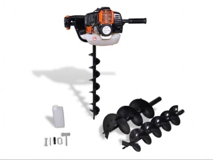 Jordborr bensindriven.