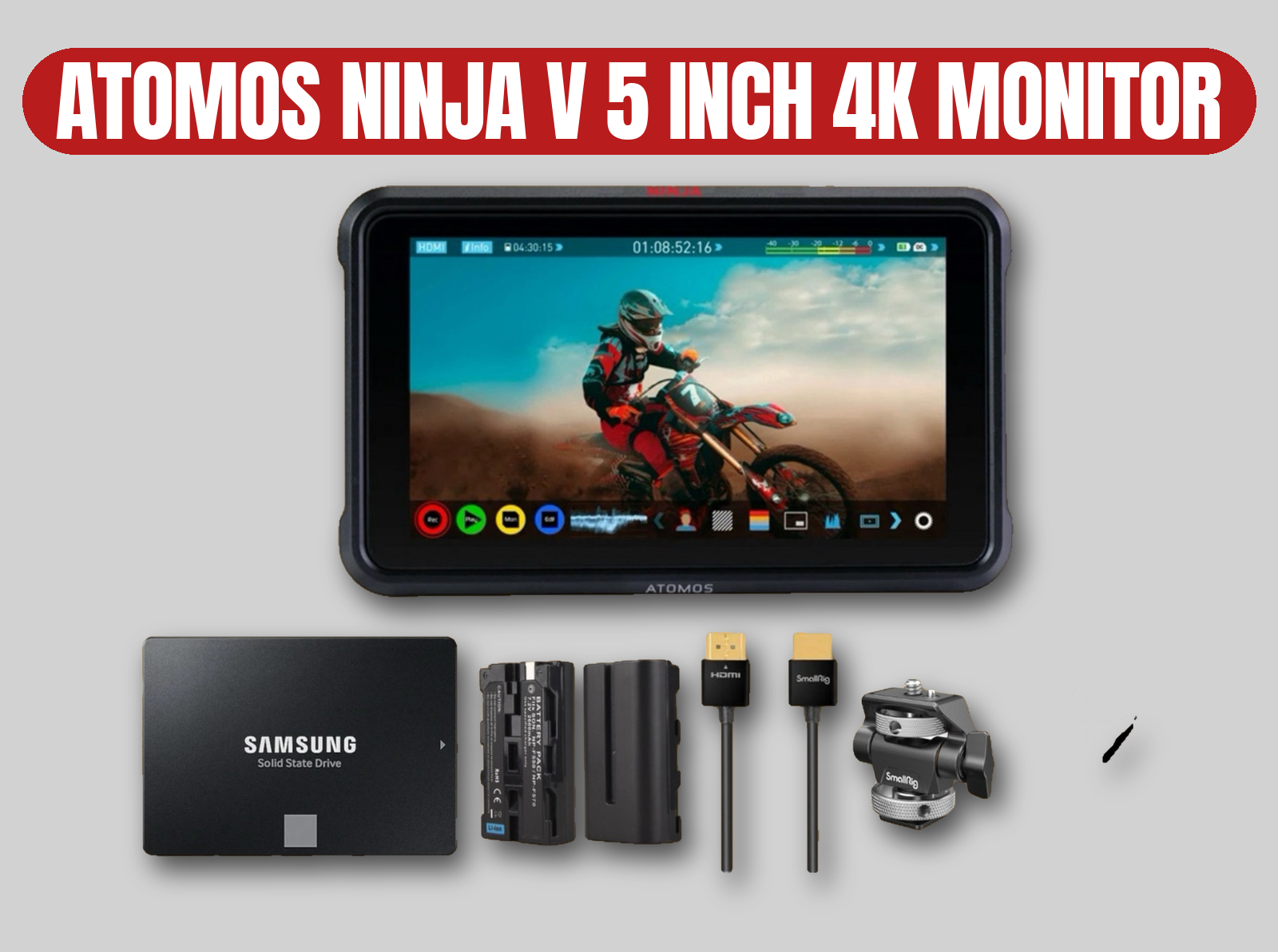 Atomos ninja v 5" 4k monitor | ssd recorder / prores / hdmi