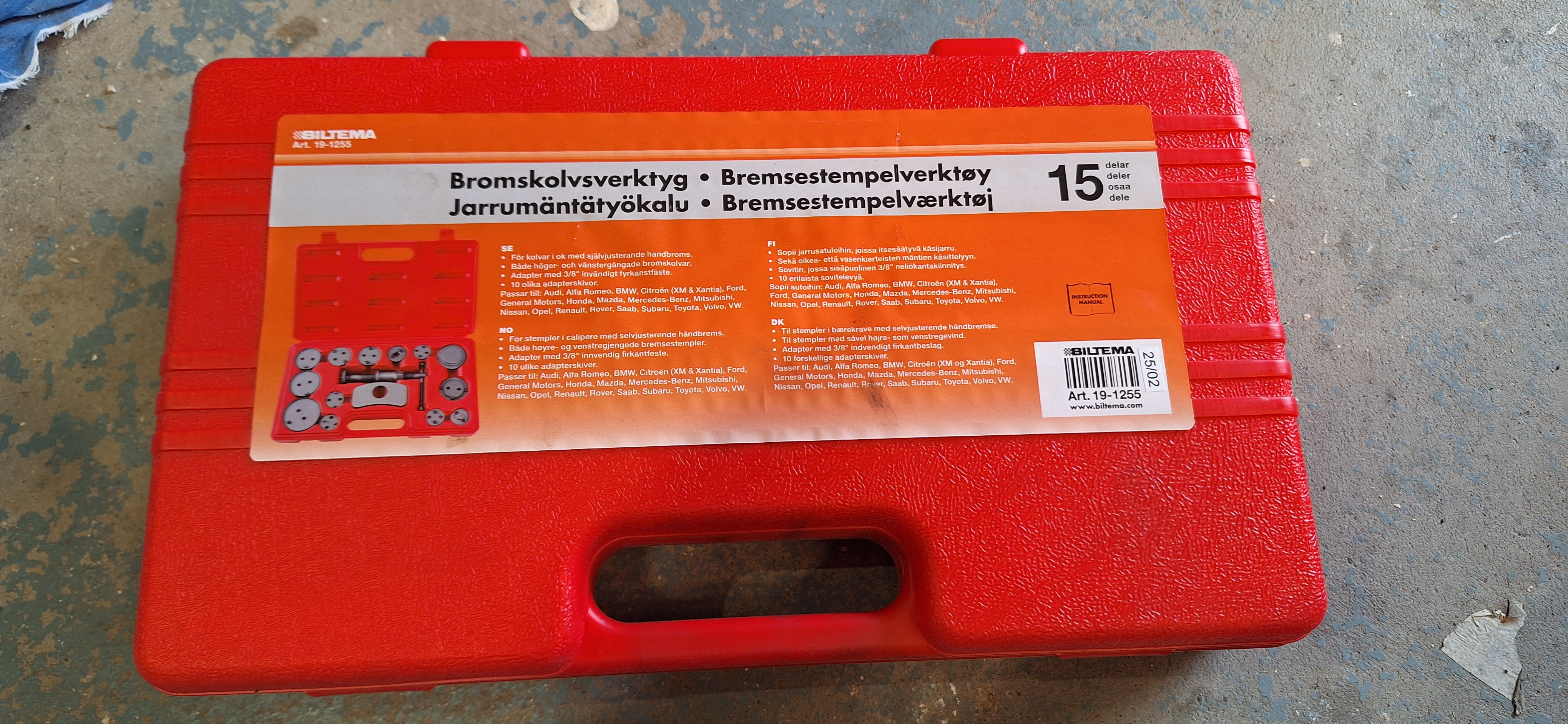 Bromskolvsverktyg biltema 19-1255