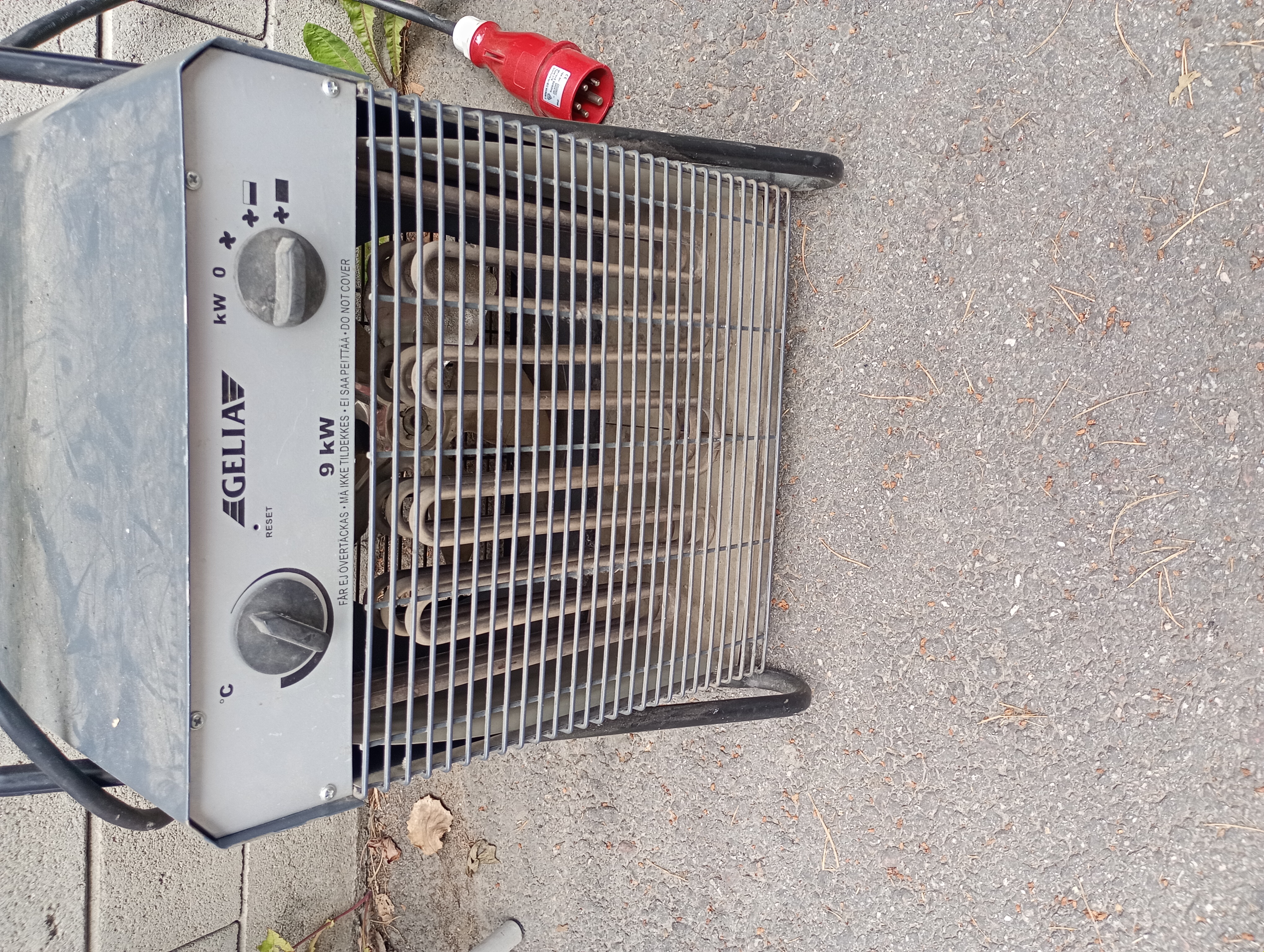 Värmefläkt 9kw 3fas