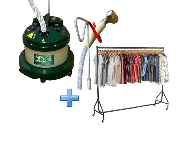 Morplan pro steam 2 professional garment clothes steamer 40 x hangers💨💨 + 6ft clothes rail 👚👖👗