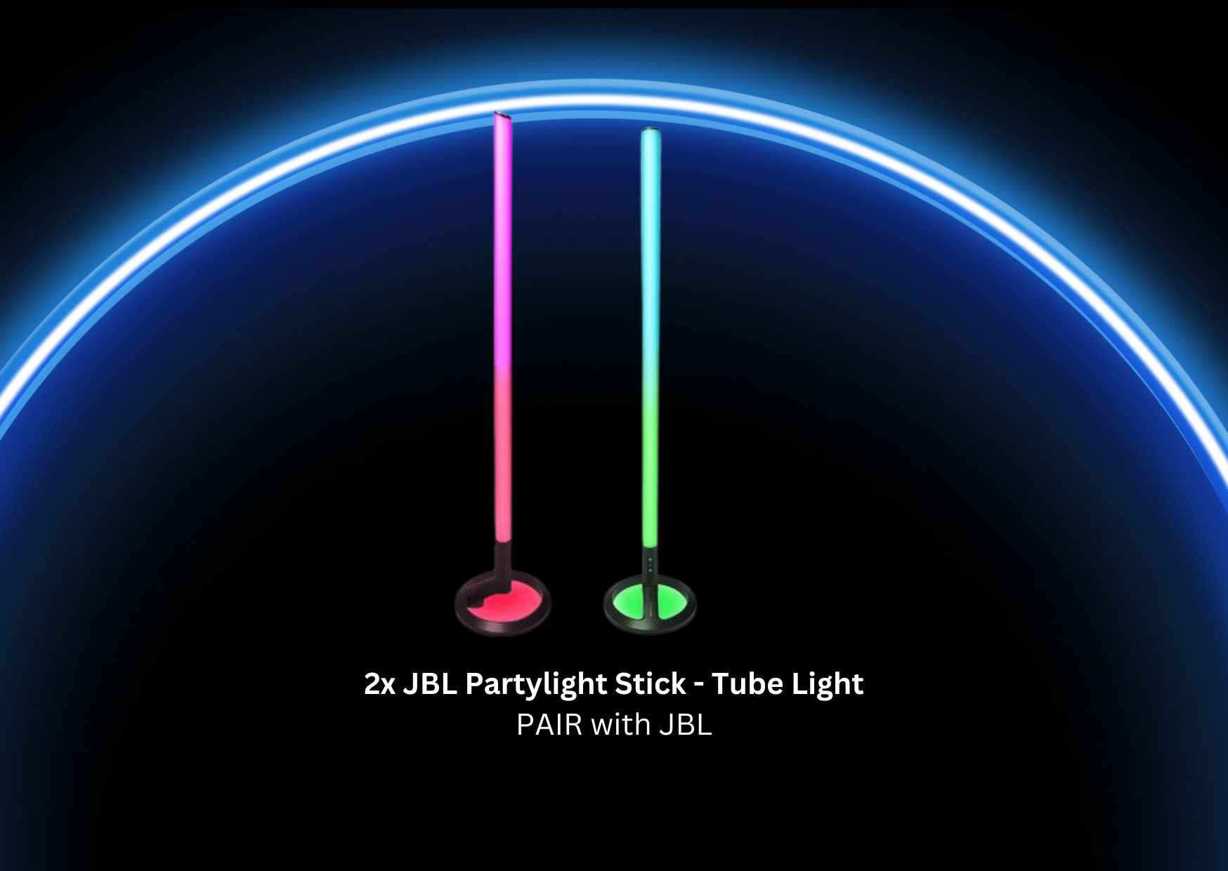 2x jbl partylight stick - tube light