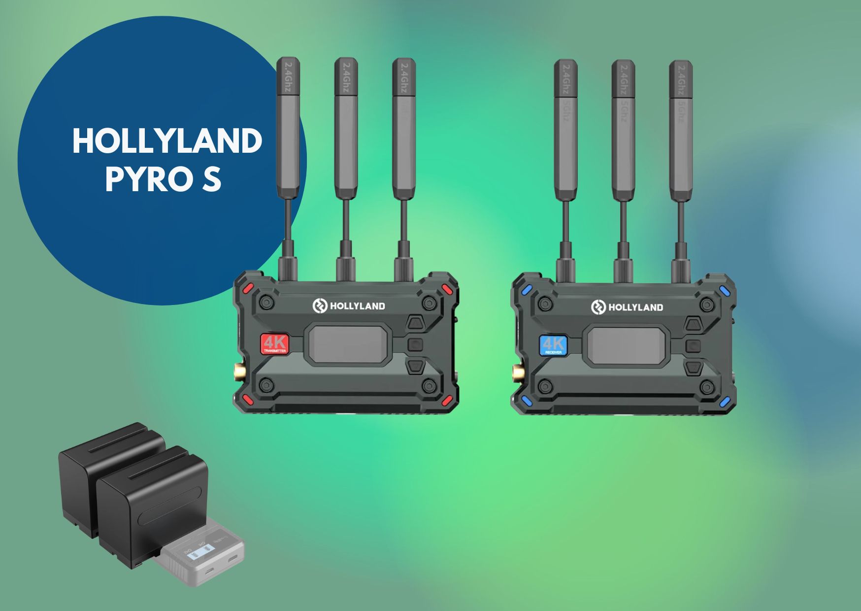 1x hollyland pyro s  wireless hdmi sdi video transmitter and receiver