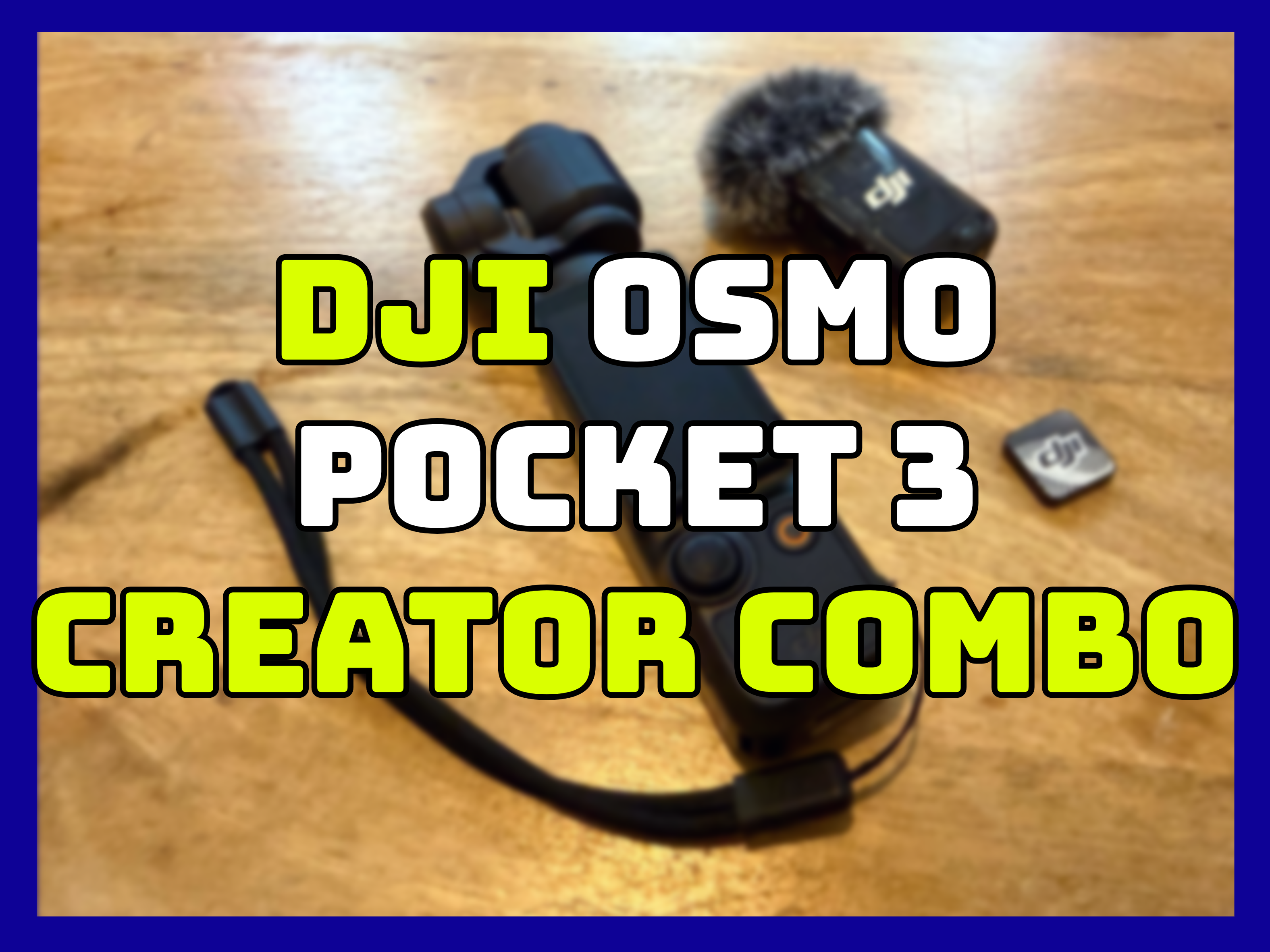 Dji osmo pocket 3 handheld camera creator combo with mic and backpack strap