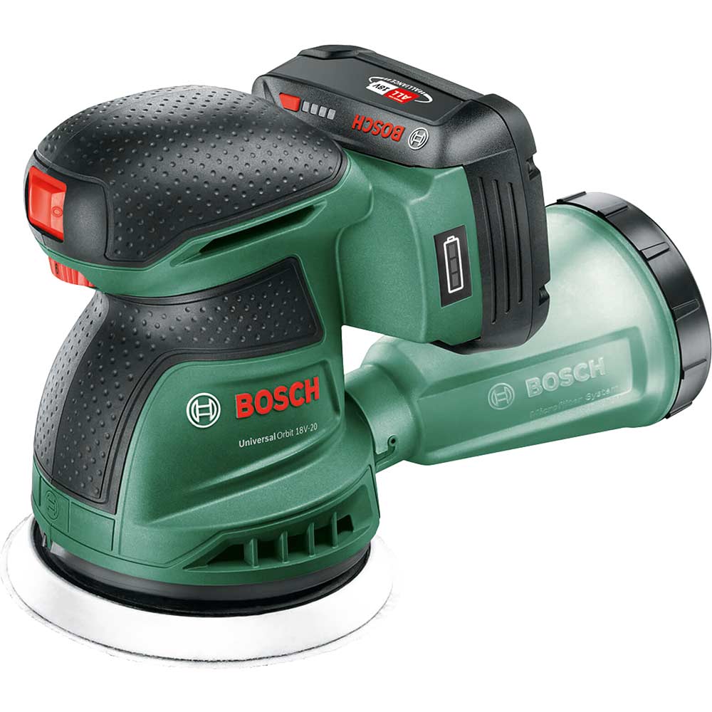 Bosch orbital sander cordless with battery + charger 