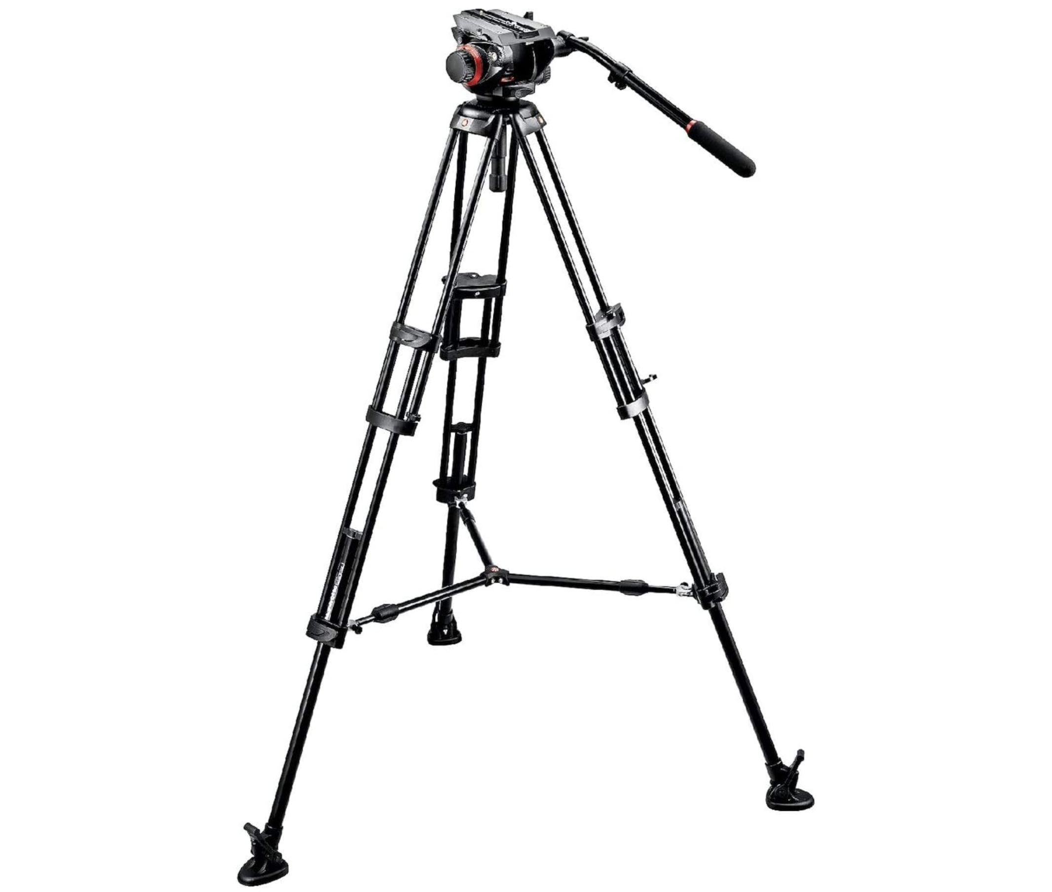 Manfrotto ms midi twin system - pro video tripod with levelling head