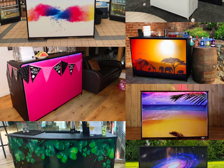 Themed bar counter hire
