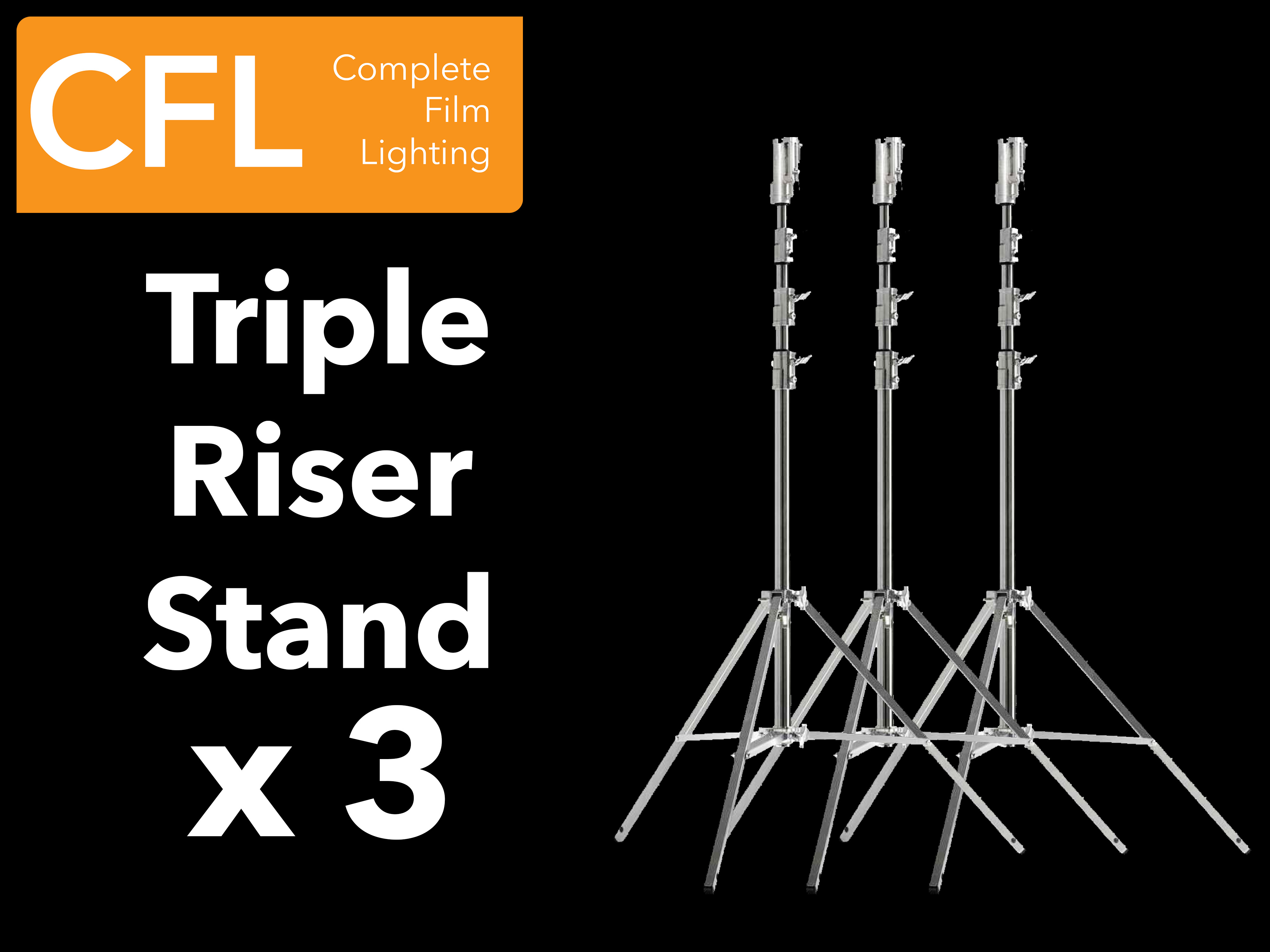 Triple riser stand x 3