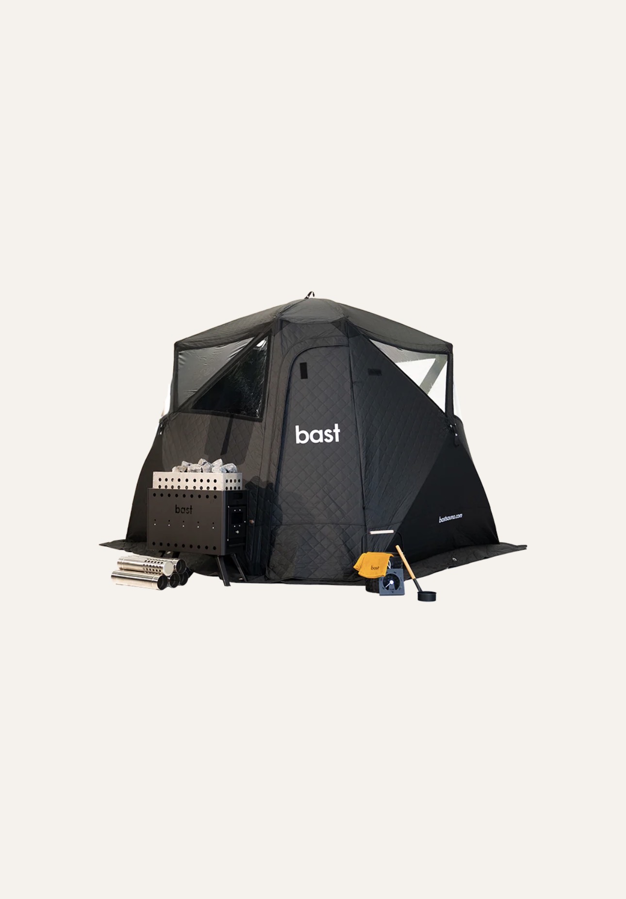 Portabel badstue – bast sauna björk(8–10 pers)