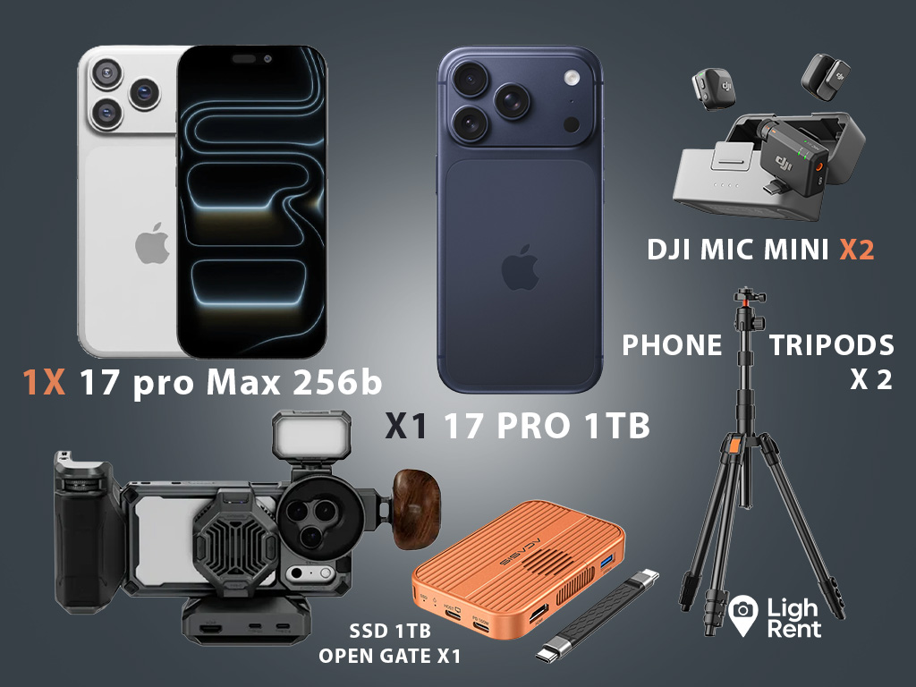Creator kit – x2 iphone 17 pro full cinematic setup 1x open gate edition