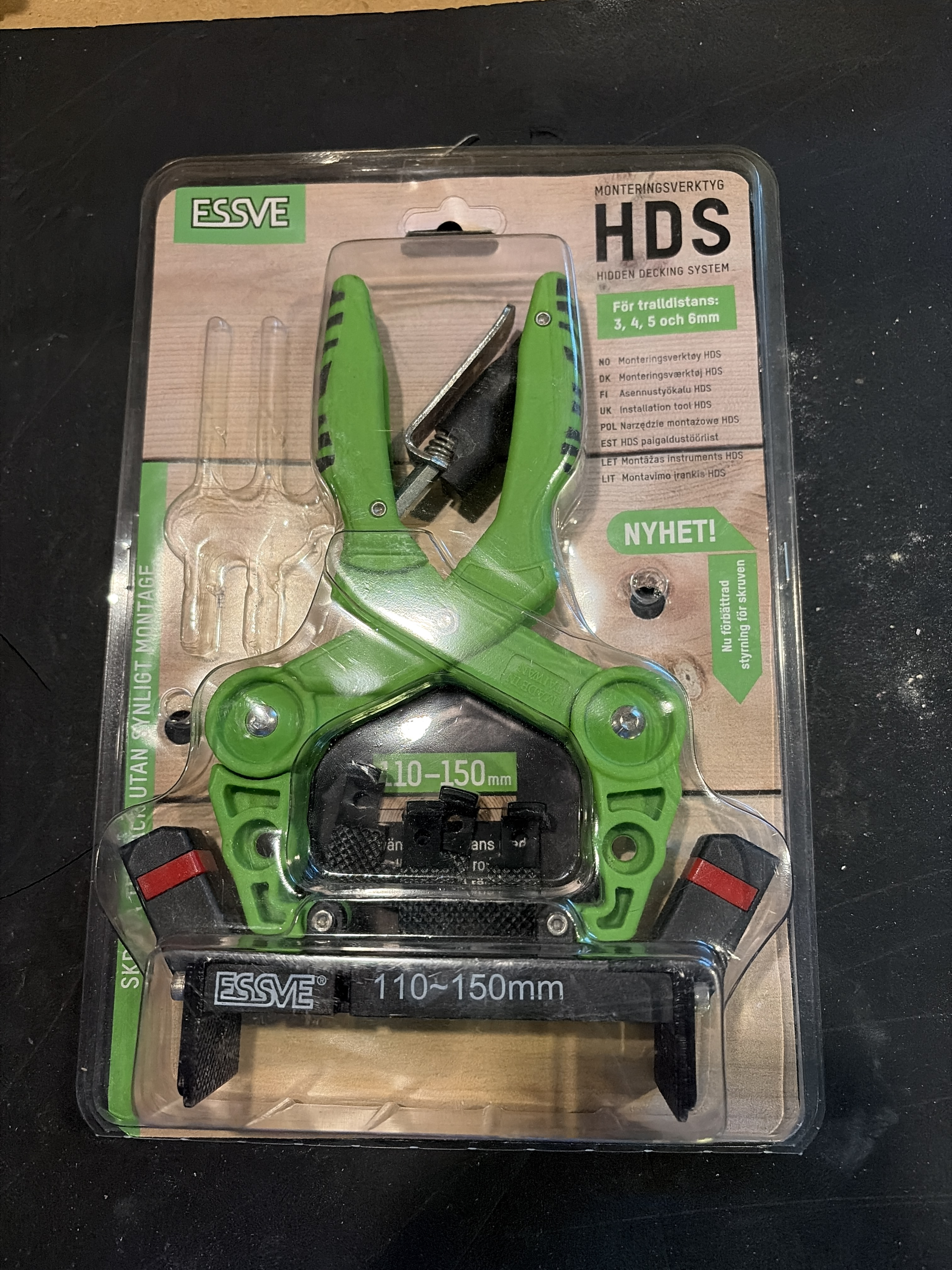 Essve hds monteringsverktyg – dold trallskruvning (110–150 mm)