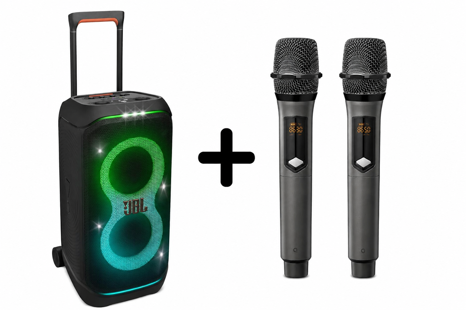 Jbl partybox 320 + 2 mikrofoner. portabel högtalare 