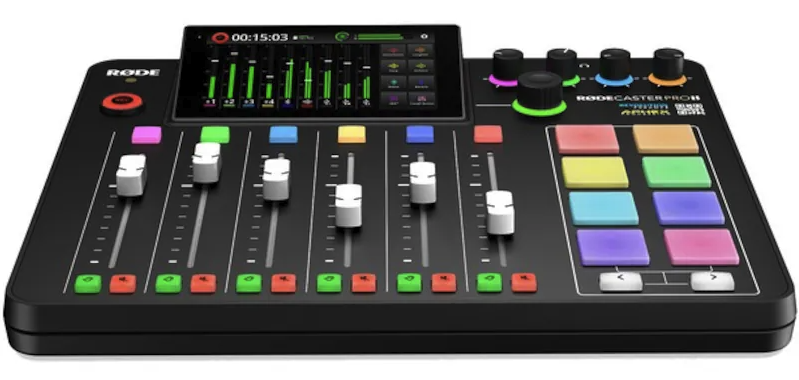 Røde rodecaster pro ii komplett m/mikrofoner og hodetelefoner