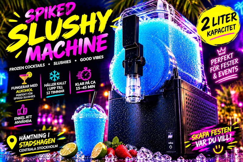 Slushmaskin – frozen cocktails, frosé & sommarfest