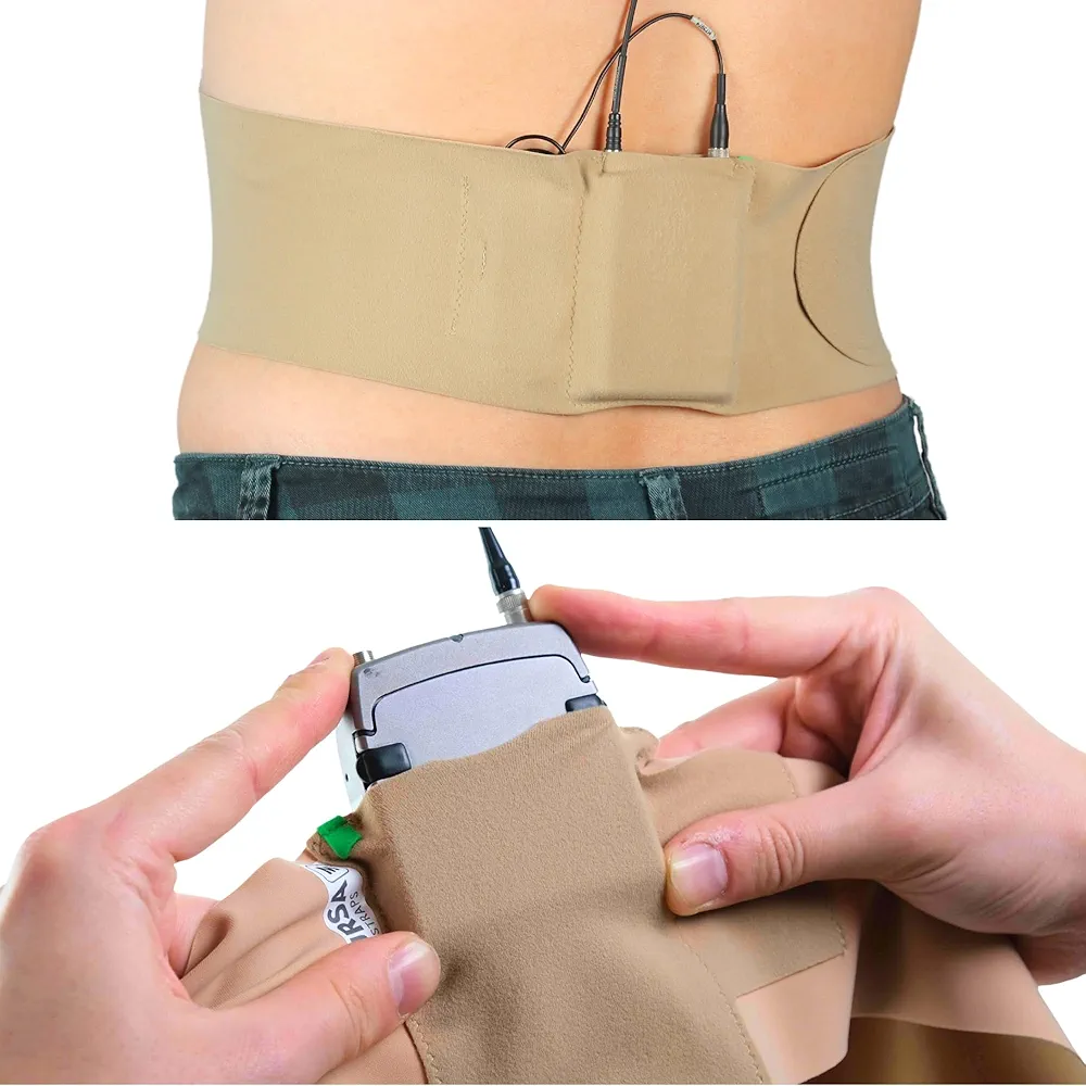 Ursa waist strap - ultra slim, breathable & stretchy microphone transmitter straps