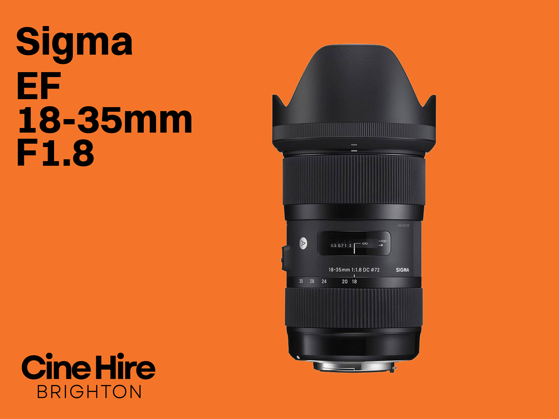 Sigma ef 18-35mm f1.8 lens