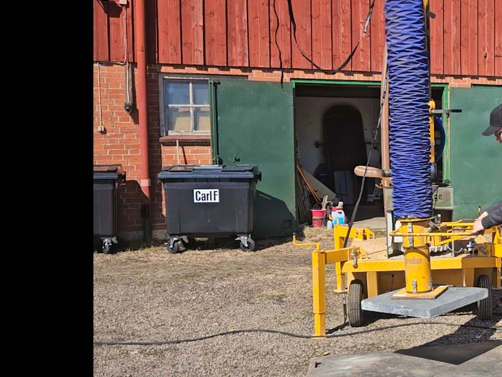 Vakuumlyft plattläggning