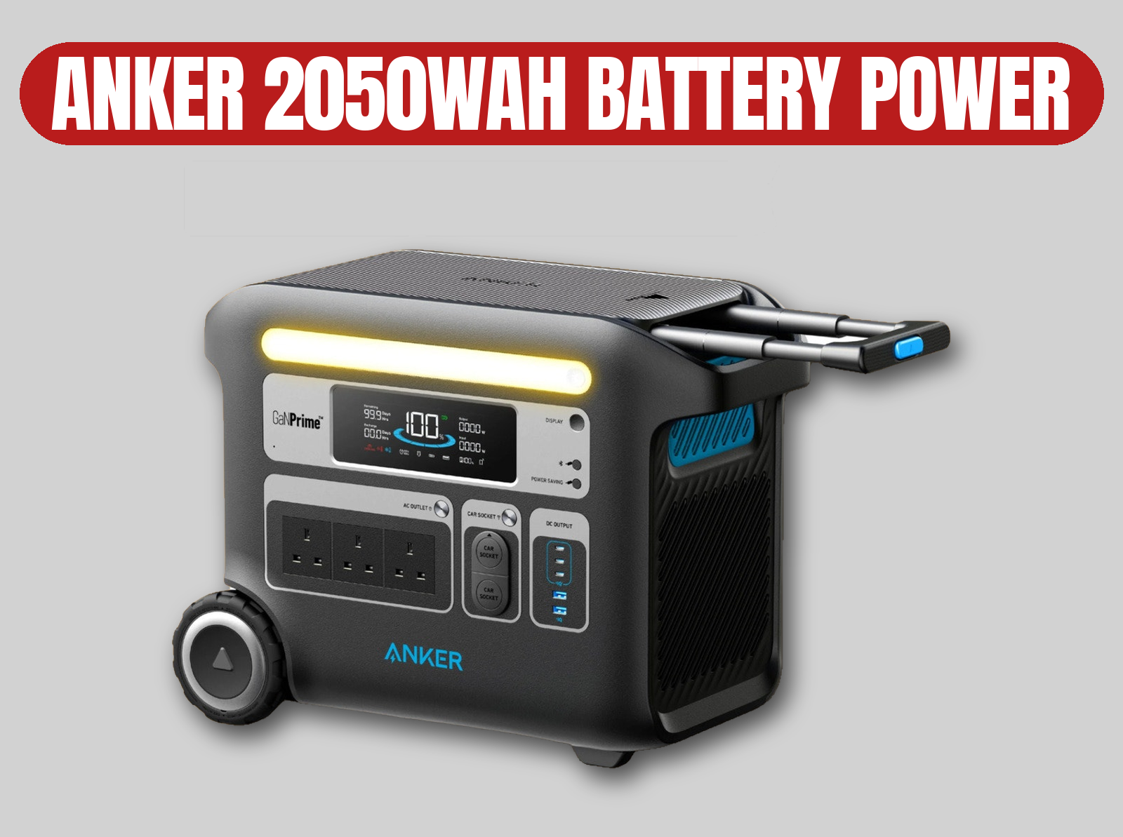 Anker solix 2000 power station | 2050wh battery / power generator / high capacity / ecoflow / jackery / delta pro / v-mount / 767
