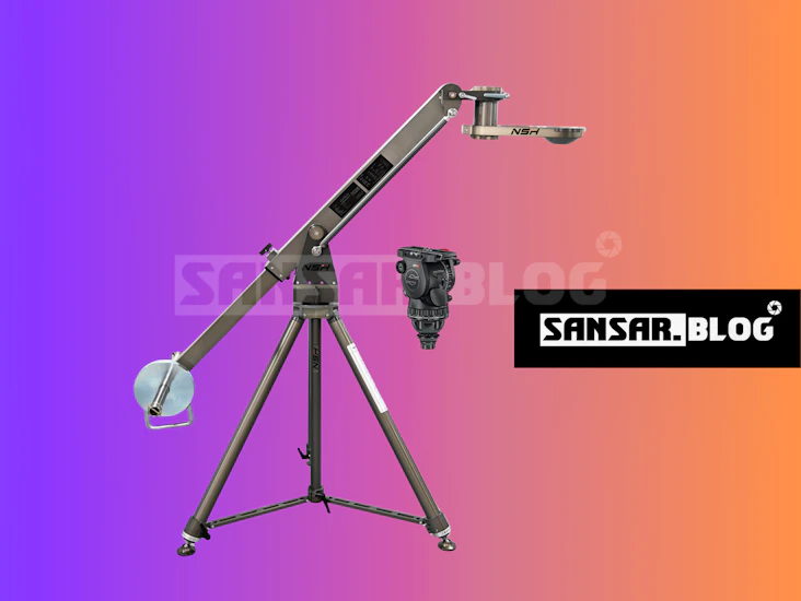 Camera jib arm with 75mm tripod head – ready-to-use cinematic rig
