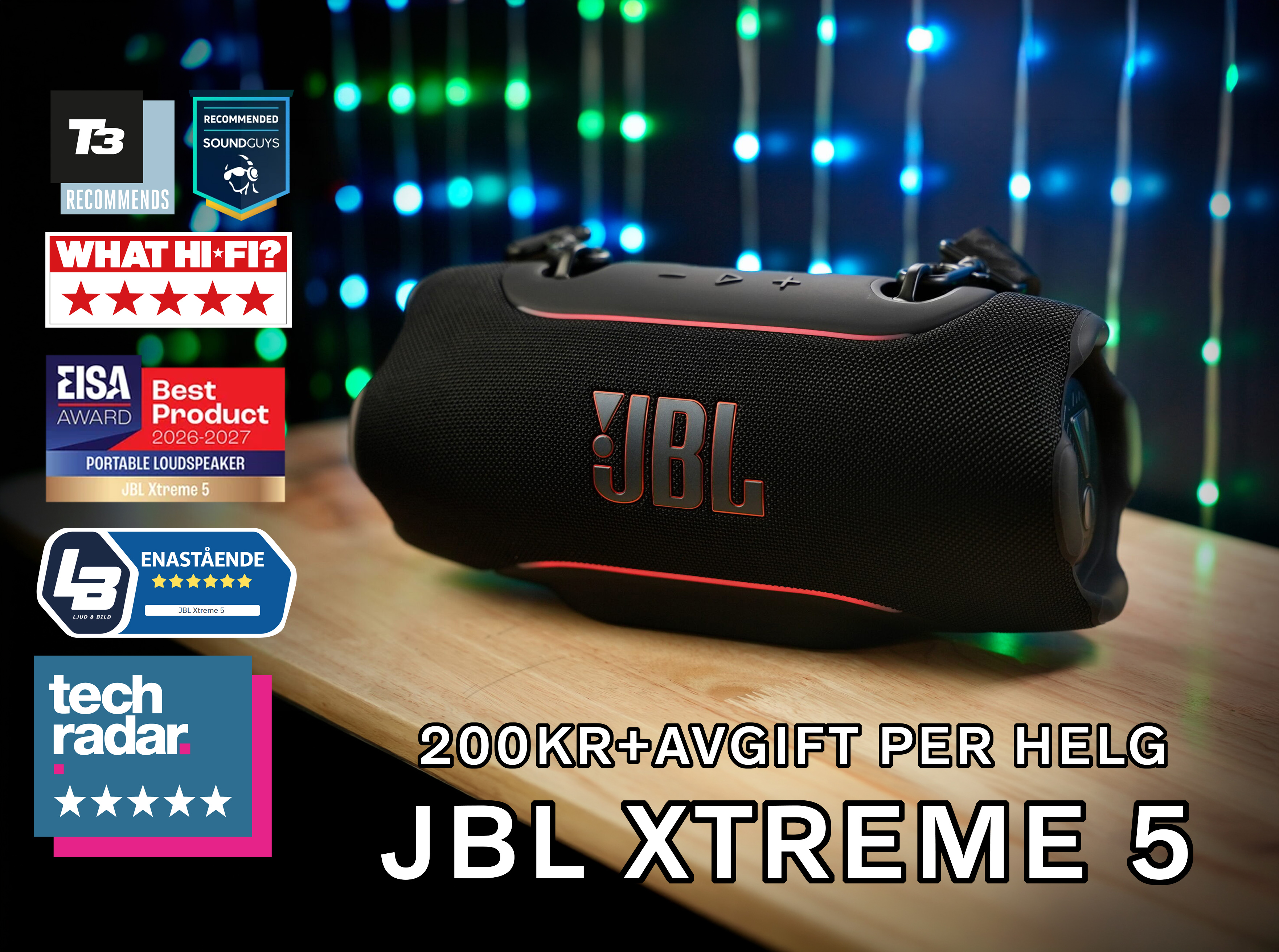 Jbl xtreme 5 – bästa bluetooth-högtalaren 2026 | helgdeal: 199+avg.
