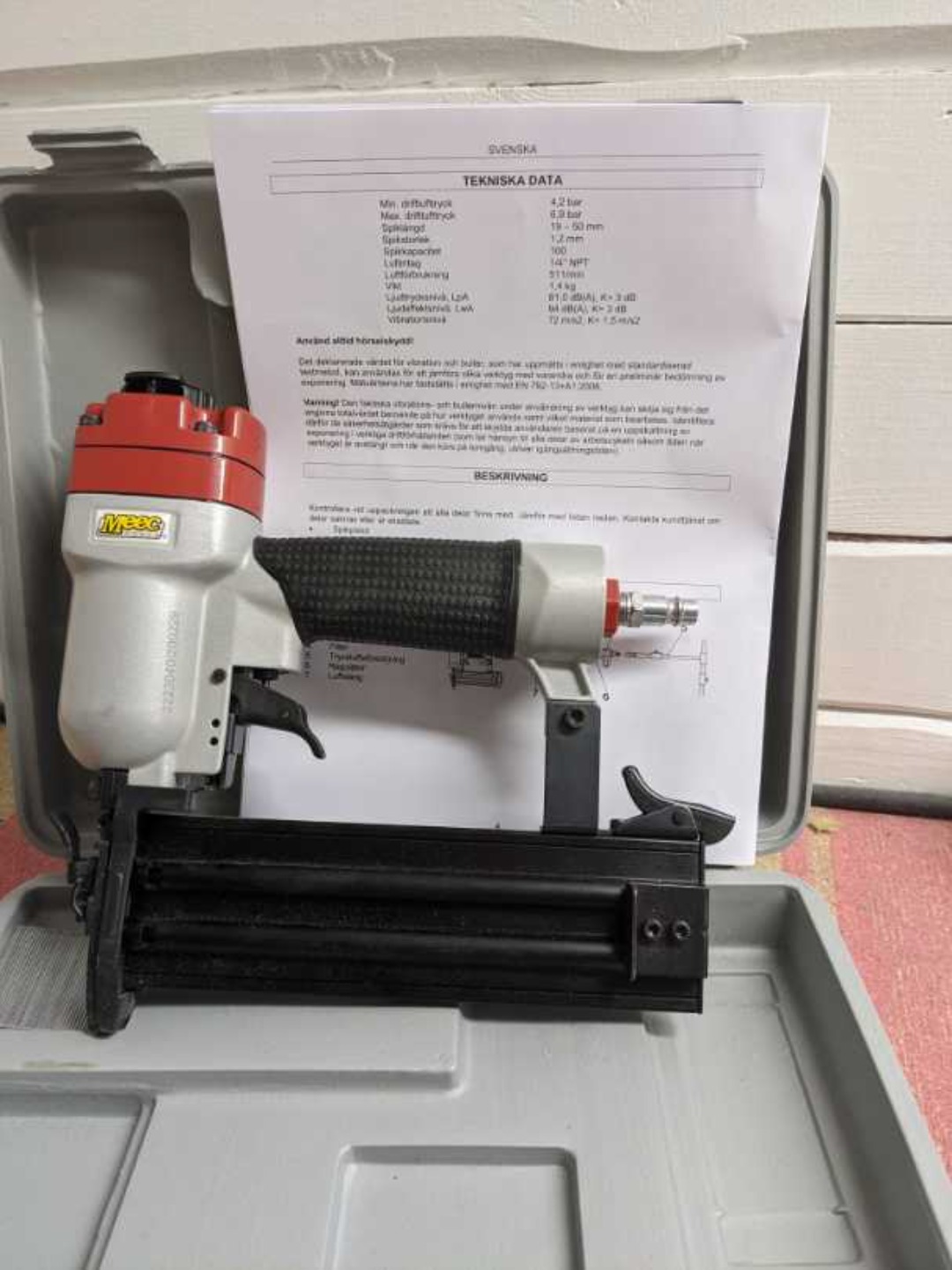 Spik- & dyckert pistol m kompressor