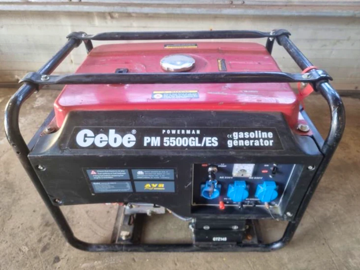 Strømagregat m el start max 5500w