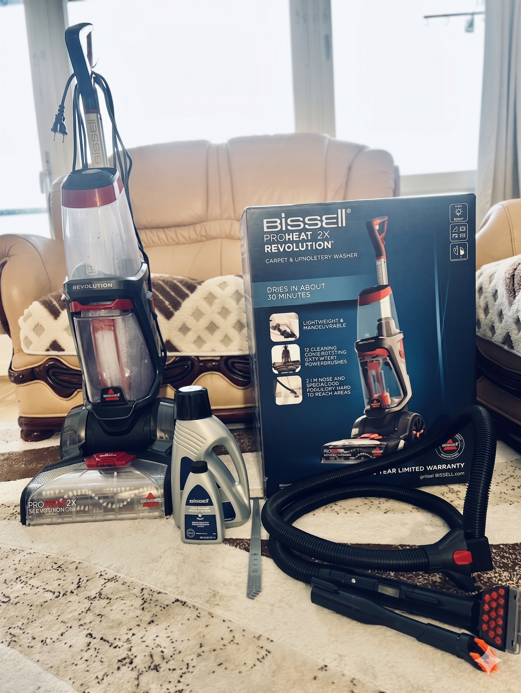 ✨ bissell proheat 2x!  djuprengör soffor, mattor & bilsäten