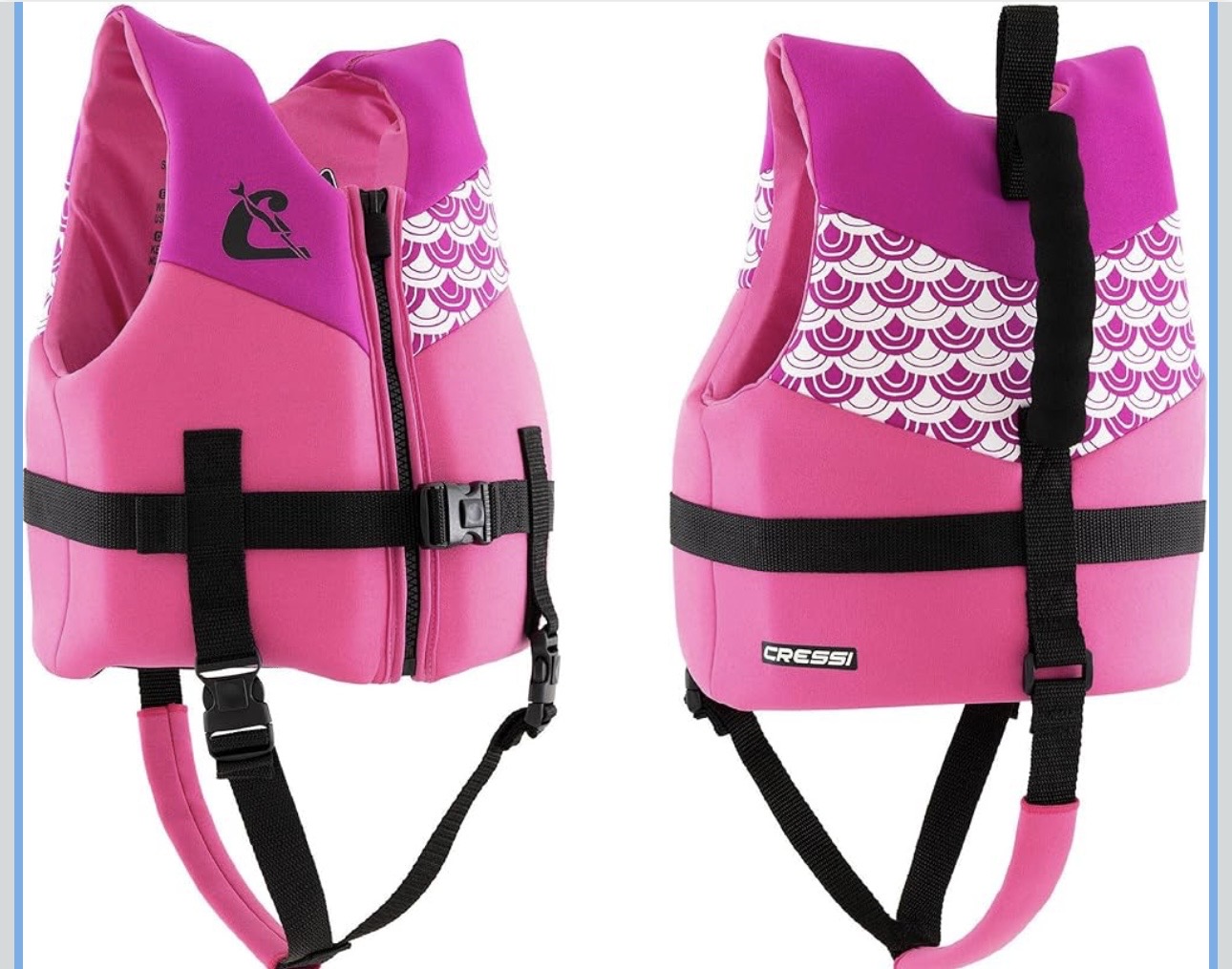 Cressi kids swim vest (easy hold and sharp color)