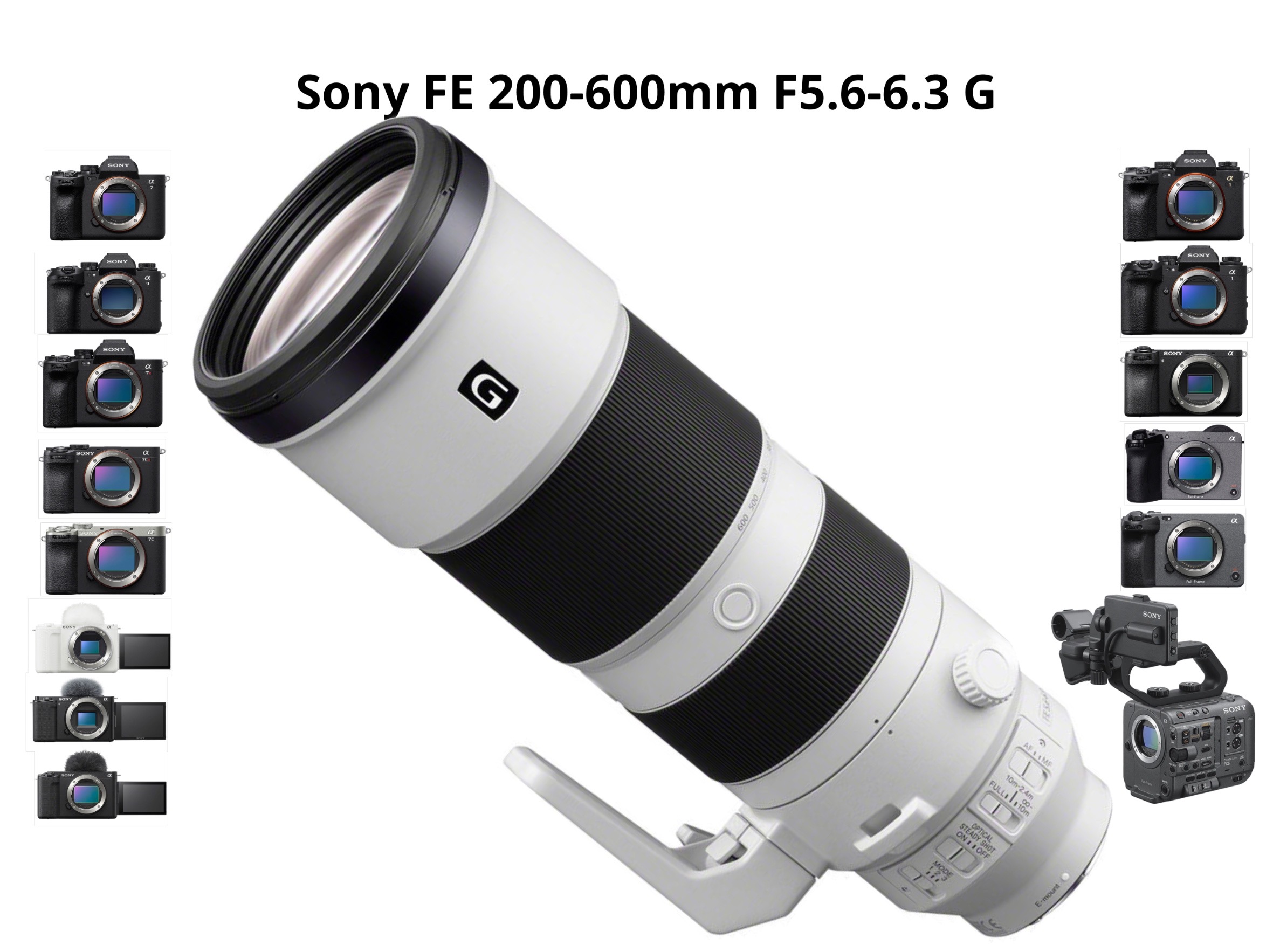 Sony 200-600mm f5.6-6.3 g - sony fe 
